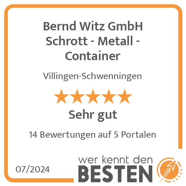 Bernd Witz GmbH Schrott - Metall - Container in Villingen Schwenningen - Logo