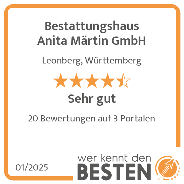 Bestattungshaus Anita Märtin GmbH in Leonberg in Württemberg - Logo