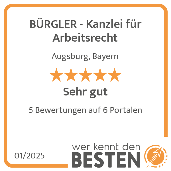 BÜRGLER - Kanzlei für Arbeitsrecht in Augsburg - Logo