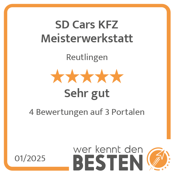 SD Cars KFZ Meisterwerkstatt in Reutlingen - Logo