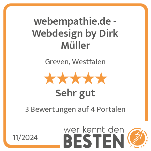 webempathie.de - Webdesign by Dirk Müller in Greven in Westfalen - Logo