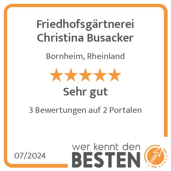 Friedhofsgärtnerei Christina Busacker in Bornheim im Rheinland - Logo