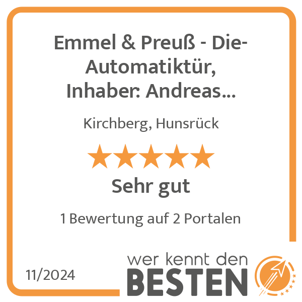 Emmel & Preuß - Die-Automatiktür, Inhaber: Andreas Emmel in Kirchberg im Hunsrück - Logo