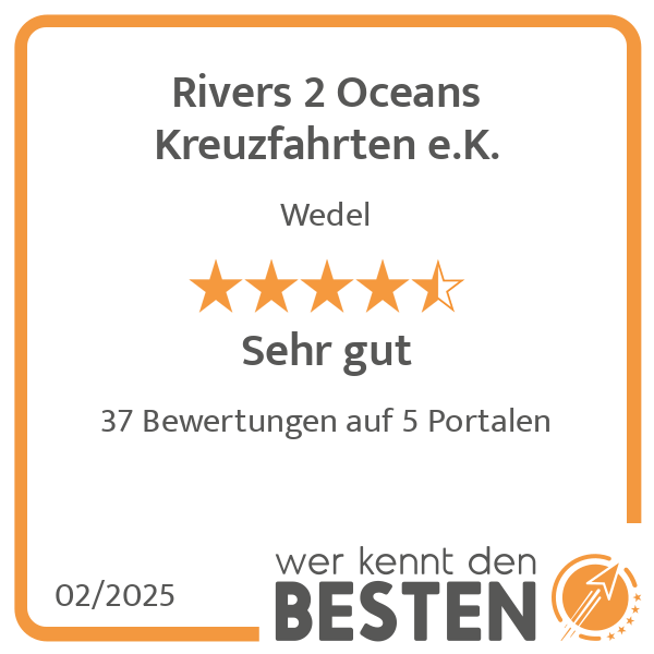 Rivers 2 Oceans Kreuzfahrten e.K. in Wedel - Logo