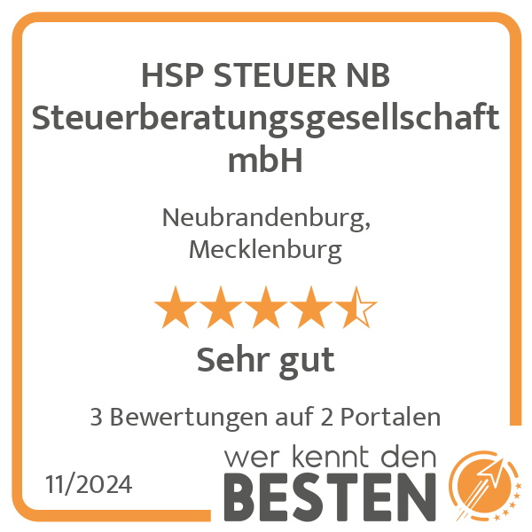 HSP STEUER NB Steuerberatungsgesellschaft mbH in Neubrandenburg - Logo