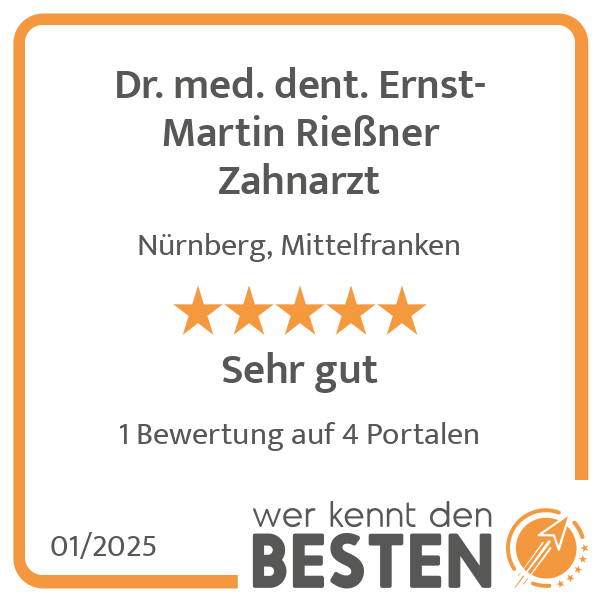 Dr. med. dent. Ernst-Martin Rießner Zahnarzt in Nürnberg - Logo