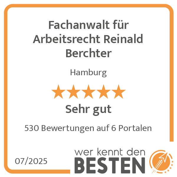 Fachanwalt für Arbeitsrecht Reinald Berchter in Hamburg - Logo