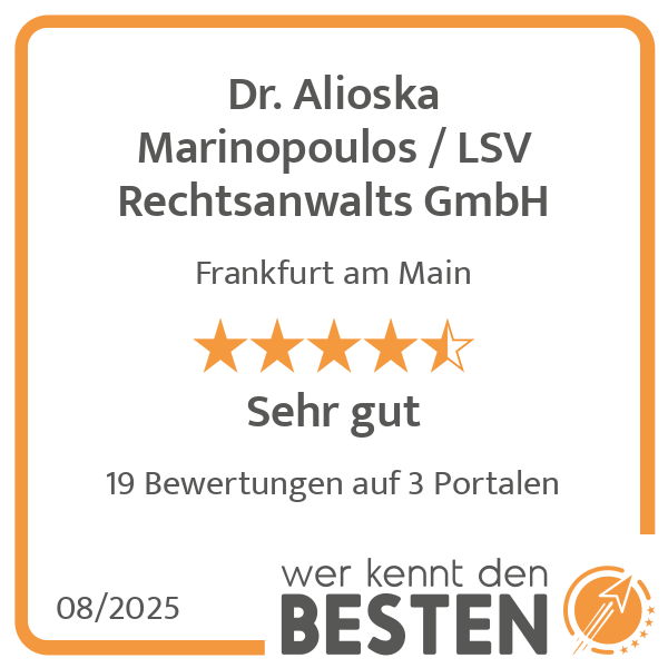 Dr. Alioska Marinopoulos / LSV Rechtsanwalts GmbH in Frankfurt am Main - Logo