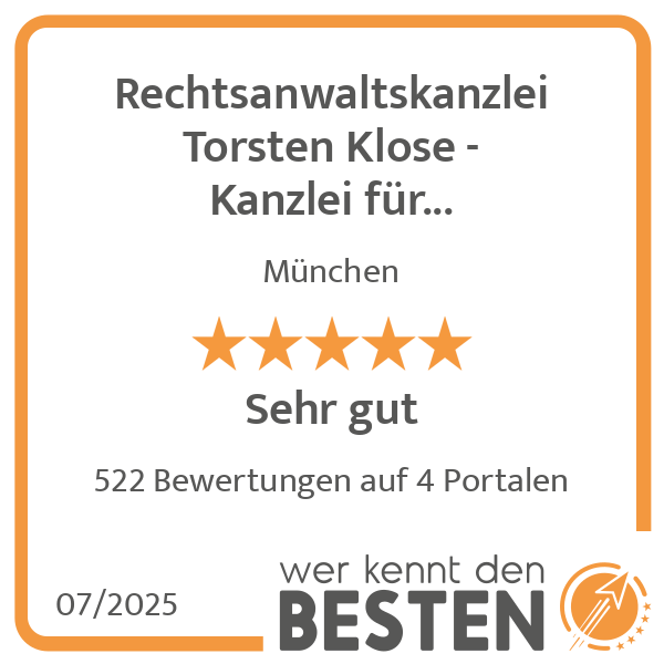 Rechtsanwaltskanzlei Torsten Klose - Kanzlei für Arbeitsrecht und Verkehrsrecht in München - Logo
