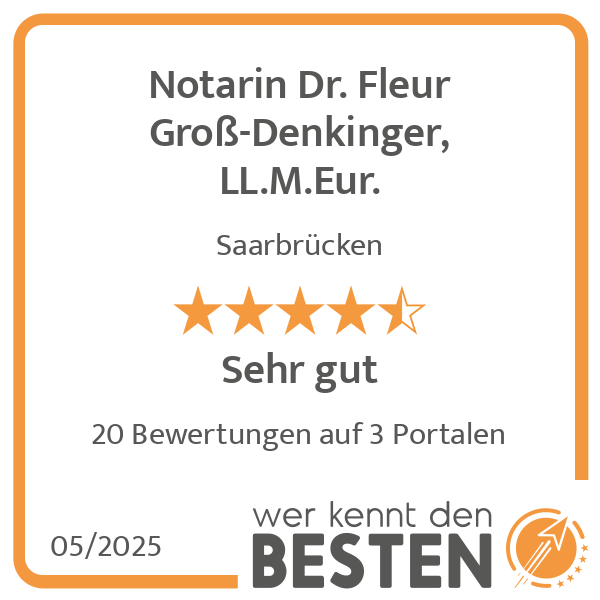 Notarin Dr. Fleur Groß-Denkinger, LL.M.Eur. in Saarbrücken - Logo