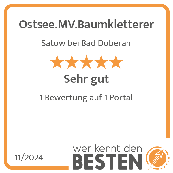 Ostsee.MV.Baumkletterer in Satow bei Bad Doberan - Logo