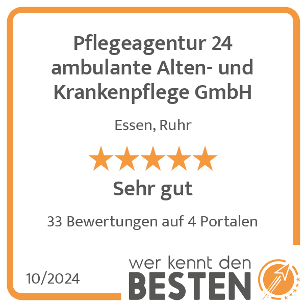 Pflegeagentur 24 ambulante Alten- und Krankenpflege GmbH in Essen - Logo