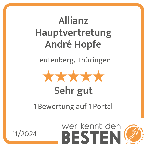 Allianz Hauptvertretung André Hopfe in Leutenberg - Logo