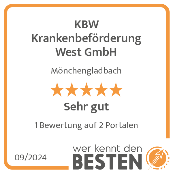 KBW Krankenbeförderung West GmbH in Mönchengladbach - Logo