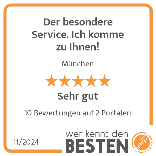 Der besondere Service. Ich komme zu Ihnen! in München - Logo