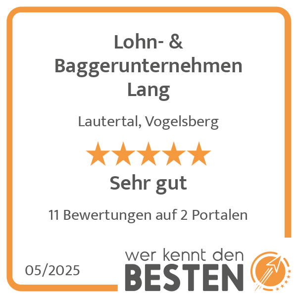 Lohn- & Baggerunternehmen Lang in Lautertal am Vogelsberg - Logo Lohn- & Baggerunternehmen Lang in Lautertal am Vogelsberg - Logo