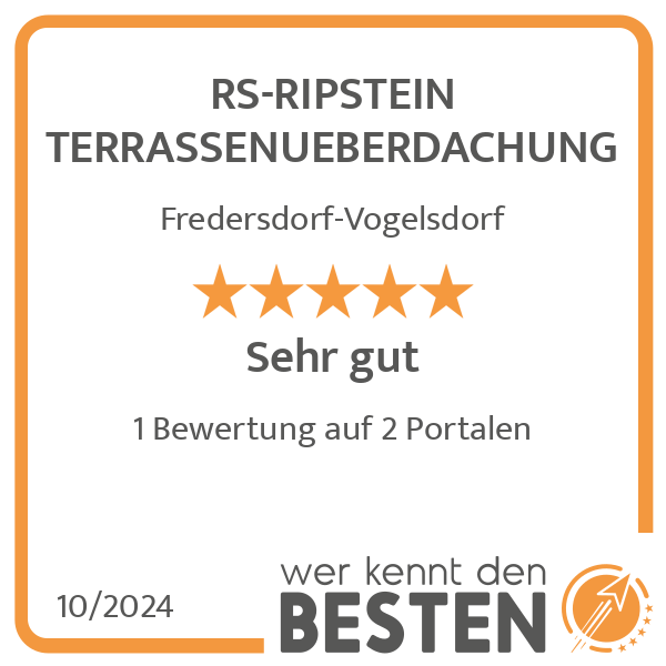 RS-RIPSTEIN TERRASSENUEBERDACHUNG in Fredersdorf Vogelsdorf - Logo