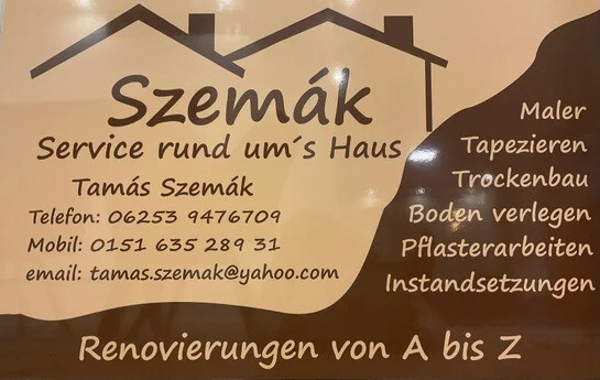 Szemák Service Rund um`s Haus in Fürth im Odenwald - Logo