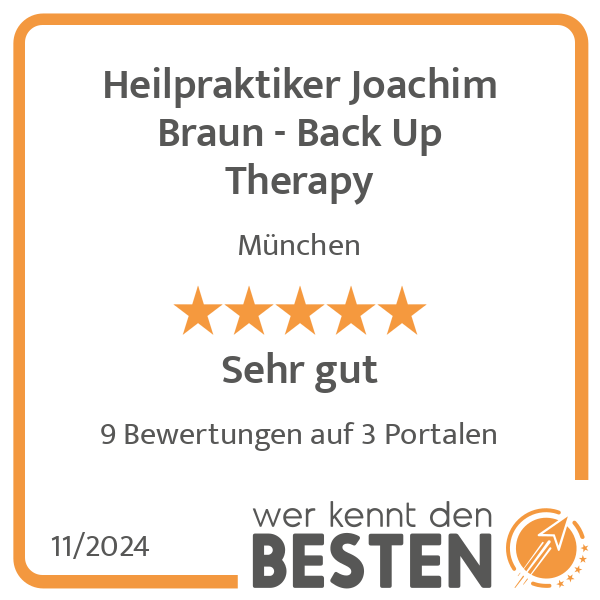 Heilpraktiker Joachim Braun - Back Up Therapy in München - Logo