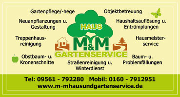 Logo von M. & M. Haus und Gartenservice