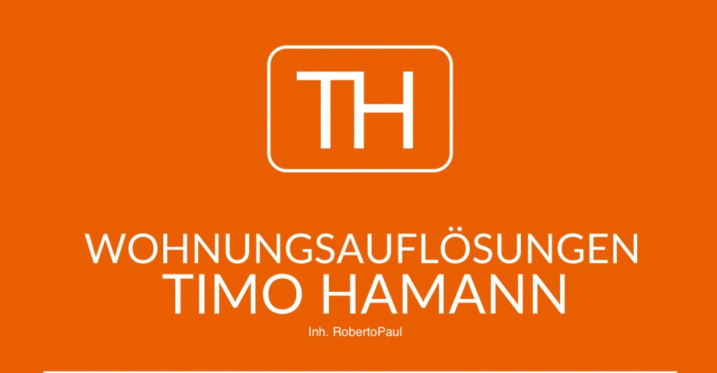 Logo von Wohnungsauflösungen Timo Hamann Inh. Roberto Paul