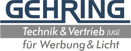 Logo von GEHRING Technik & Vertrieb (UG) für Werbung und Licht