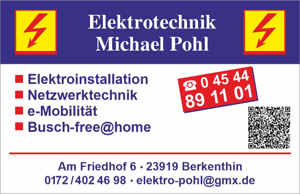 Elektrotechnik Michael Pohl in Berkenthin - Logo