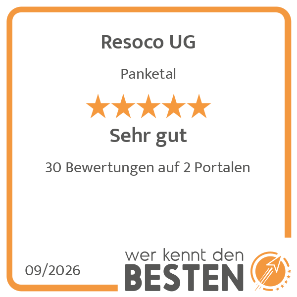 Resoco UG - werkenntdenBESTEN.de Qualitätssiegel