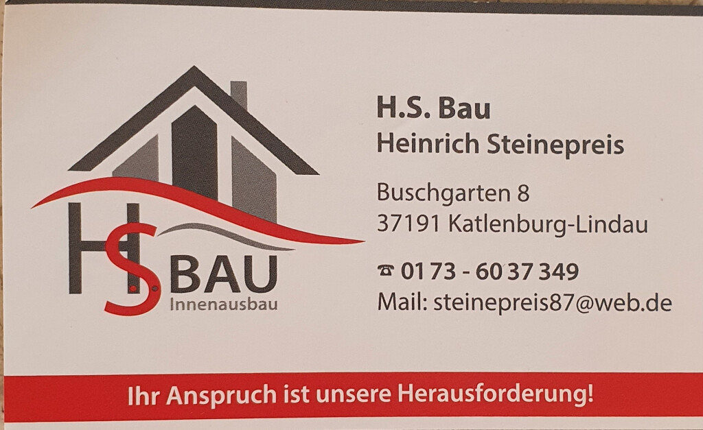 Heinrich Steinepreis H.S. Bau in Katlenburg Lindau - Logo