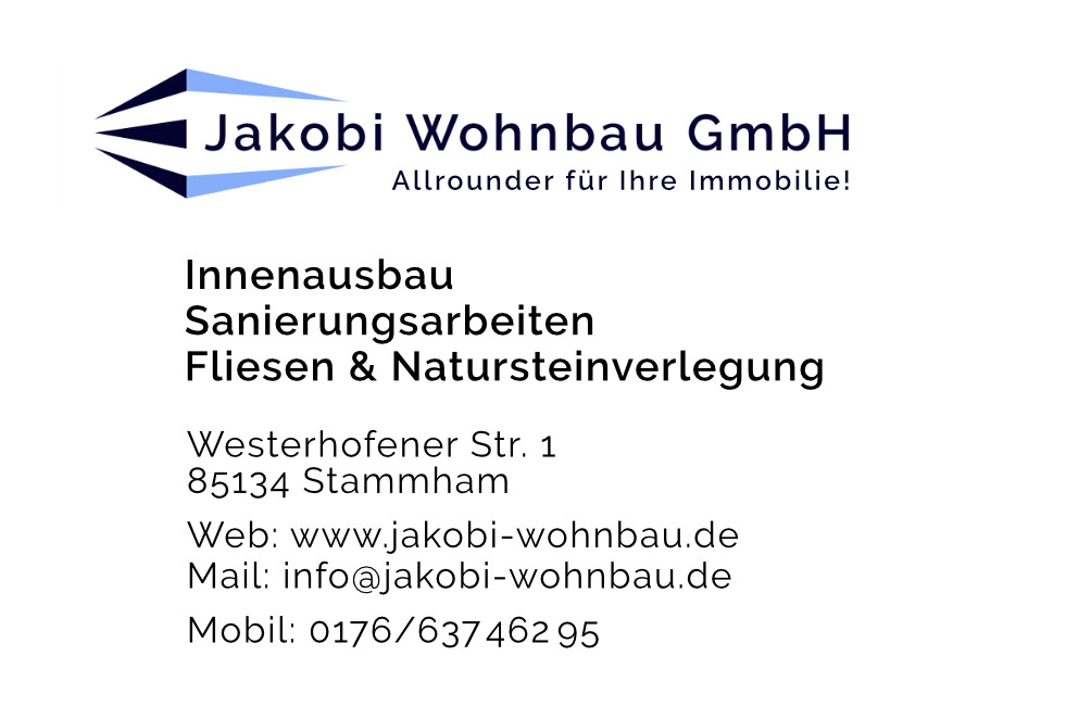 Philipp Jakobi Jakobi Wohnbau Gmbh in Stammham bei Ingolstadt - Logo