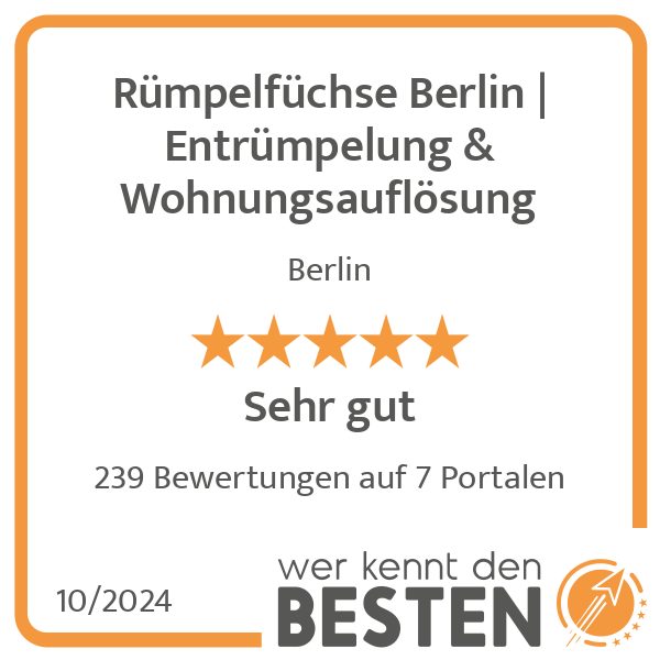 Rümpelfüchse Berlin Entrümpelung & Wohnungsauflösung in Berlin - Logo