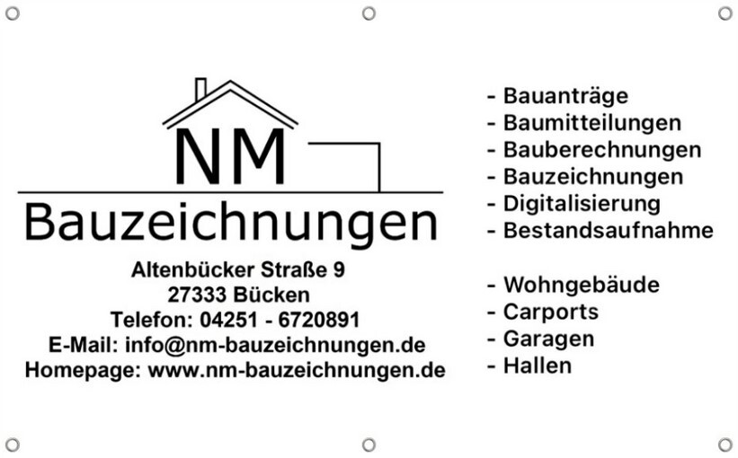 NM-Bauzeichnungen in Bücken - Logo