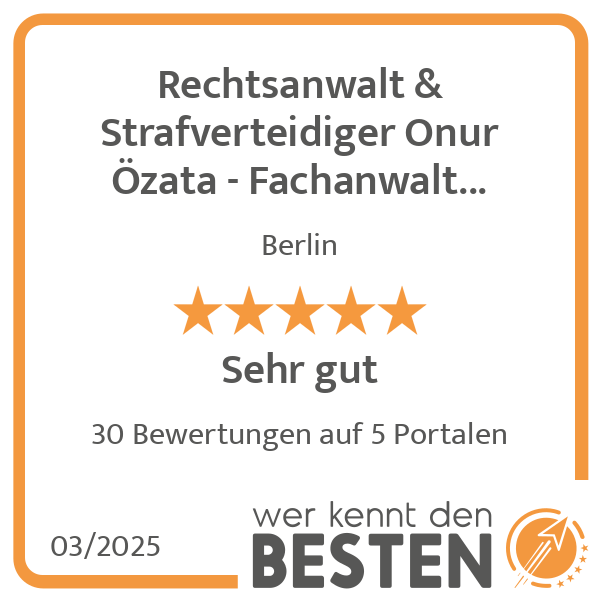 Rechtsanwalt & Strafverteidiger Onur Özata - Fachanwalt für Strafrecht & Anwalt für Verkehrsrecht in Berlin - Logo