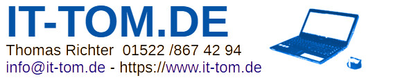 IT-TOM.DE Thomas Richter IT-Dienstleister in Rimpar - Logo