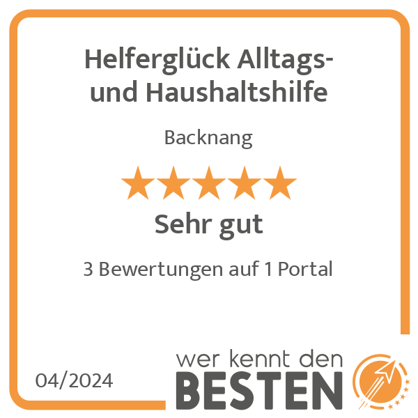 Helferglück Alltags-und Haushaltshilfe in Backnang - Logo