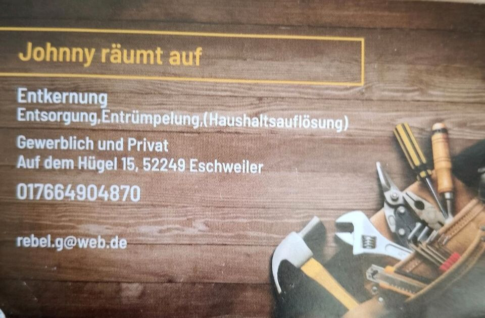 Jonny Räumt auf in Eschweiler im Rheinland - Logo