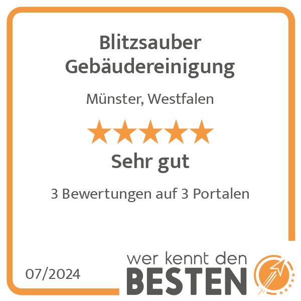 Blitzsauber Gebäudereinigung in Münster - Logo