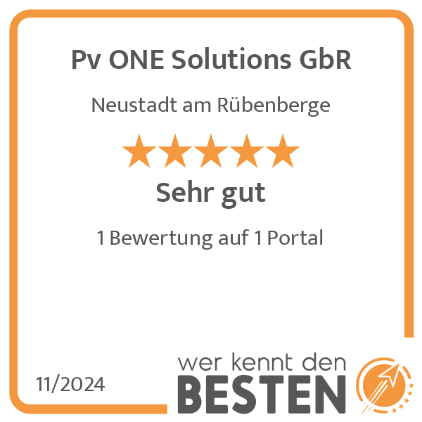 Pv ONE Solutions GbR in Neustadt am Rübenberge - Logo