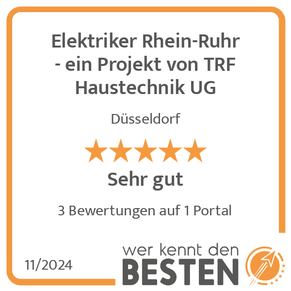 Elektriker Rhein-Ruhr - ein Projekt von TRF Haustechnik UG in Düsseldorf - Logo