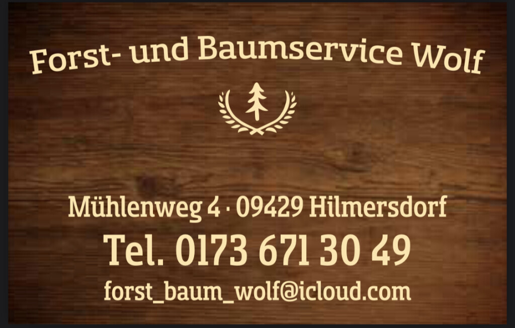 Forst- Baumservice Wolf in Hilmersdorf Stadt Wolkenstein - Logo