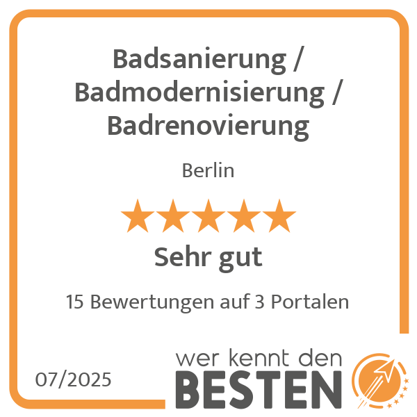 Badsanierung / Badmodernisierung / Badrenovierung in Berlin - Logo Badsanierung / Badmodernisierung / Badrenovierung in Berlin - Logo
