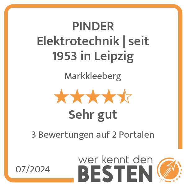 PINDER Elektrotechnik seit 1953 in Leipzig in Markkleeberg - Logo