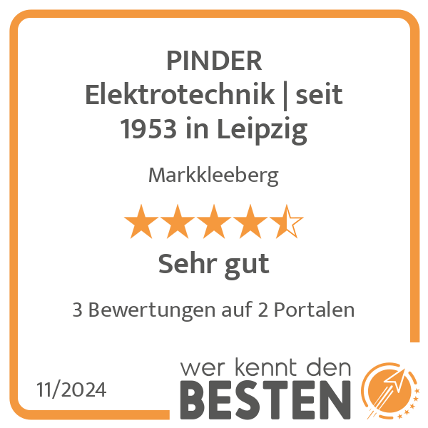 PINDER Elektrotechnik seit 1953 in Leipzig in Markkleeberg - Logo