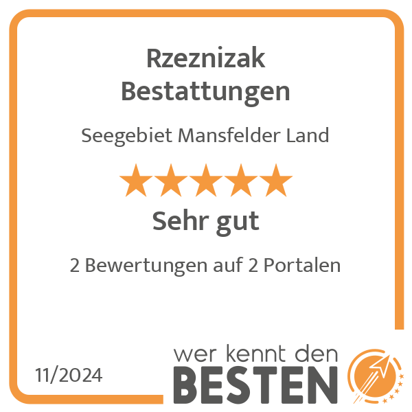 Rzeznizak Bestattungen in Seegebiet Mansfelder Land - Logo