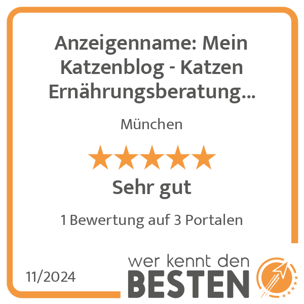 Anzeigenname: Mein Katzenblog - Katzen Ernährungsberatung & Katzenberatung in München - Logo