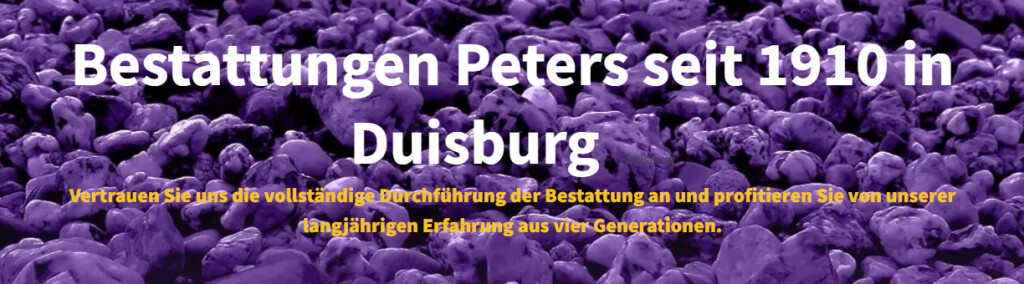 Peters GmbH Bestattungen in Duisburg - Logo