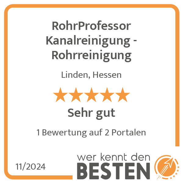 RohrProfessor Kanalreinigung - Rohrreinigung in Linden in Hessen - Logo