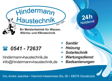 Hindermann Haustechnik in Osnabrück - Logo