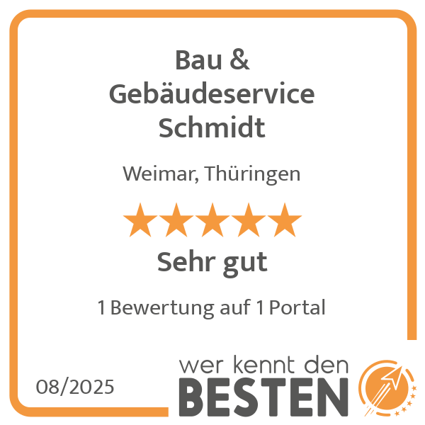 Bau & Gebäudeservice Schmidt in Weimar in Thüringen - Logo Bau & Gebäudeservice Schmidt in Weimar in Thüringen - Logo