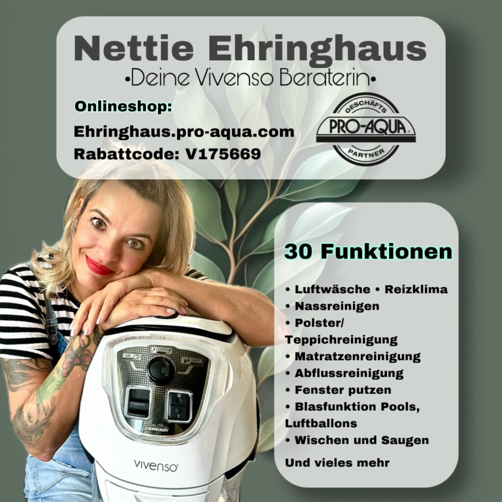 Nettie Ehringhaus Vivenso Wasserstaubsauger Pro-Aqua Vertriebspartnerin in Erfurt - Logo